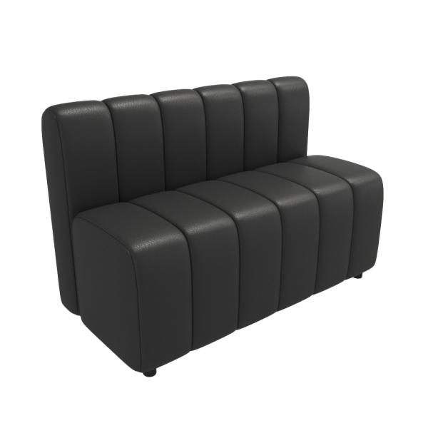 MuXing Polstersessel, Restaurantstuhl, Caféstuhl, Lounge-Sessel, Modernes Design mit vertikalen Steppmuster, Komfortable Polsterung