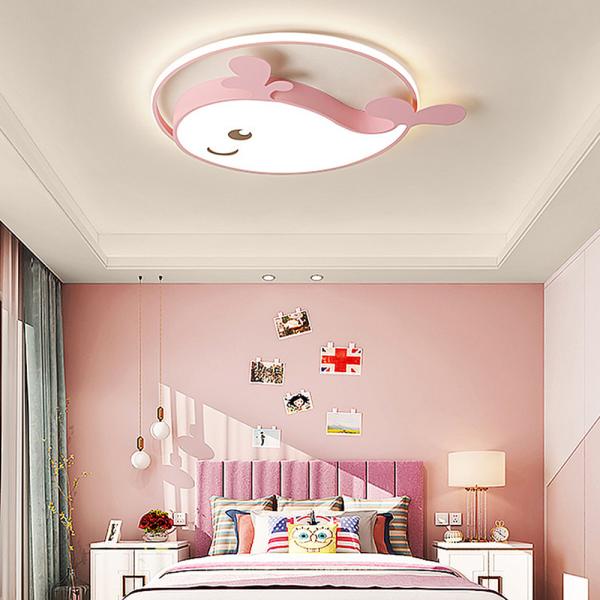 Muxing Lampe Kinderzimmerlampe LED-Lampe Augenschonlampe Schlafzimmerlampe Einbauleuchte Deckenlampe Dreifarben-Weißlicht 50cm A：Delfinlampe /HTDTH/