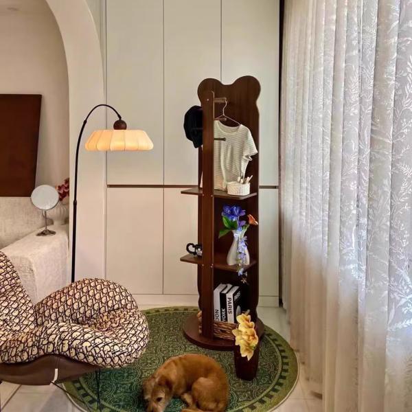 Muxing Ganzkörperspiegel Bären Standspiegel Ankleidespiegel Standspiegel Schlafzimmer Spiegel Standspiegel mit Kleiderständer 175cm /ZSXXJ7/