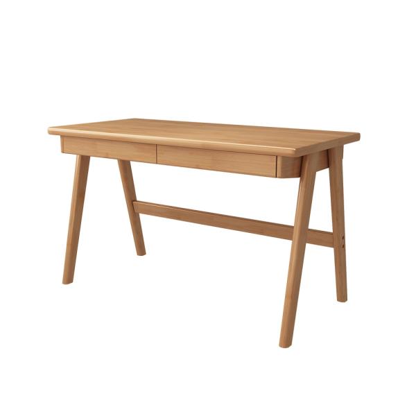 Muxing Tisch Computertisch PC Tisch Schreibtisch Bürotisch Lernschreibtisch Weiß/Holzfarbe