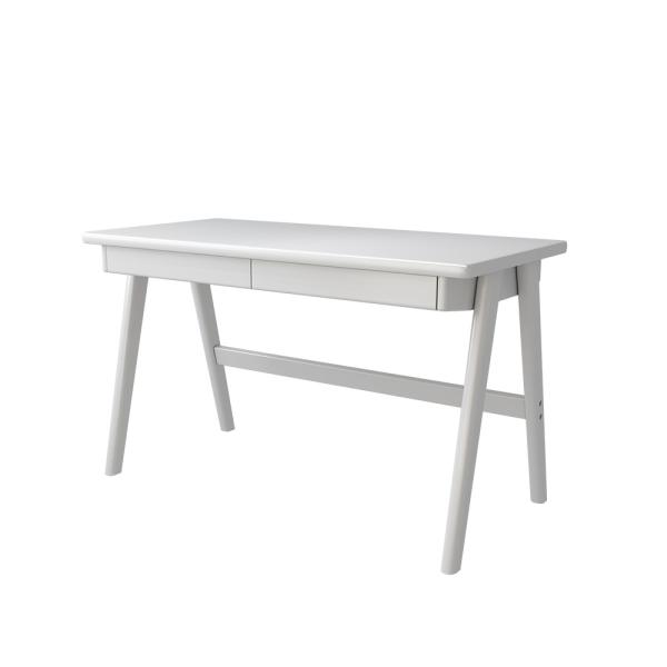 Muxing Tisch Computertisch PC Tisch Schreibtisch Bürotisch Lernschreibtisch Weiß/Holzfarbe