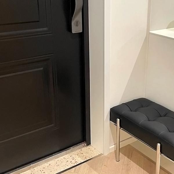 Muxing Schuhhocker Sitzbank Schuhbank für den Eingangsbereich Sofabank Relaxhocker Schwarz 120*43*40cm 【HXD6499-HEI】
