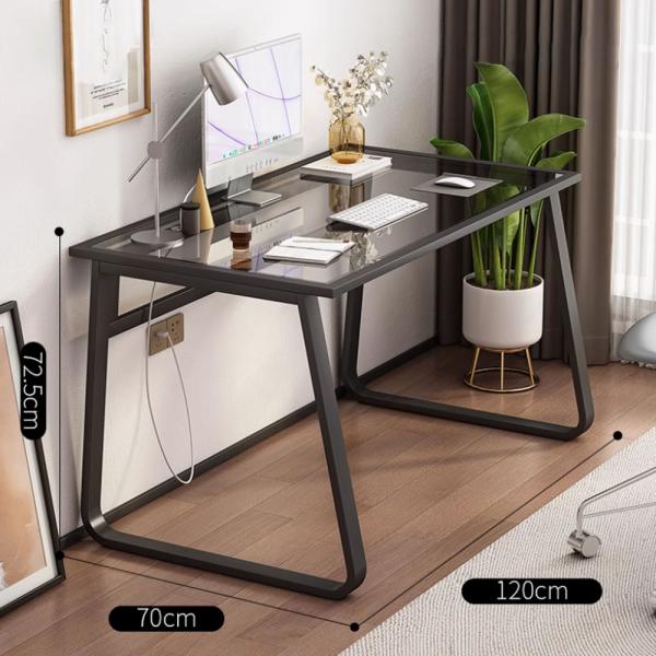 360Home Computer Schreibtisch aus gehärtetem Glas Büro Gestell