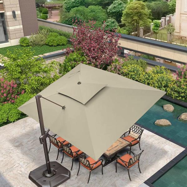 MuXing Balkonschirm, Garten-Sonnenschirm, Terrassenschirm, Gastro-Sonnenschirm, Outdoor Sonnenschirm