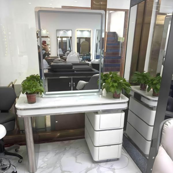 360Home Frisiertisch Spiegel Friseurbedarf Schminktisch mit Stauraum