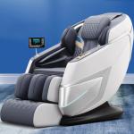 Muxing 3D Massagesessel, MECHANICAL HANDS Wärmefunktion, Shiatsu, Zero Gravity, Bluetooth SL Schienen A31L Weiß A33